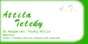 attila teleky business card